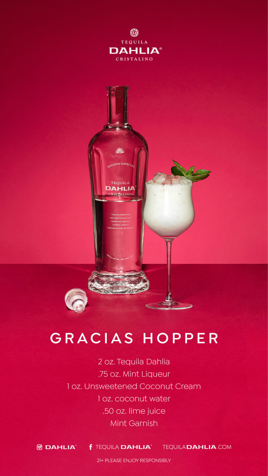 You'll be Seduced by Dahlia Introducing Cristalino Tequila's Latest